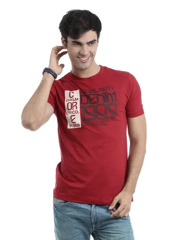Locomotive Men Red T-shirt