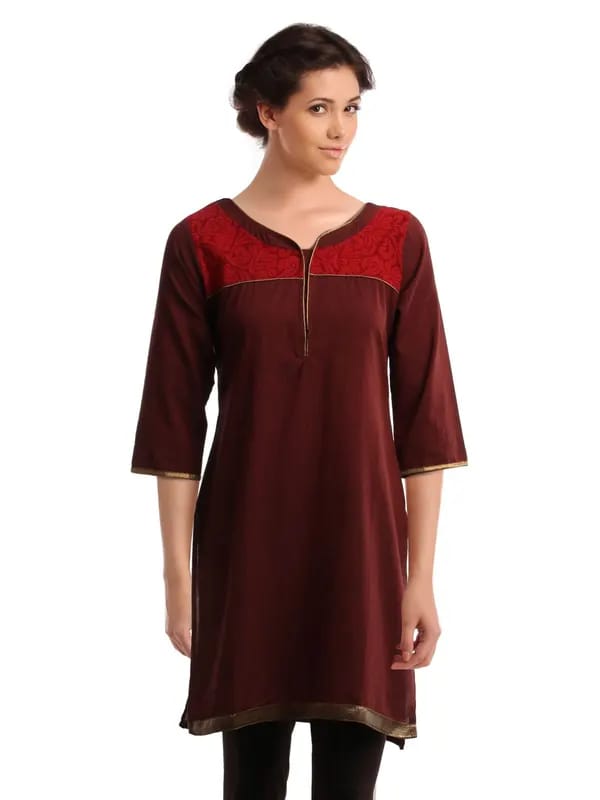 Alma Women Red Kurta