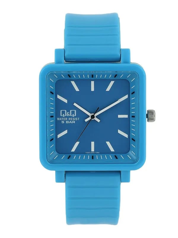 Q&Q Unisex Blue Dial Watch