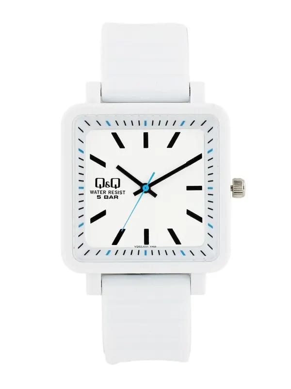 Q&Q Unisex White Analog Dial Watches