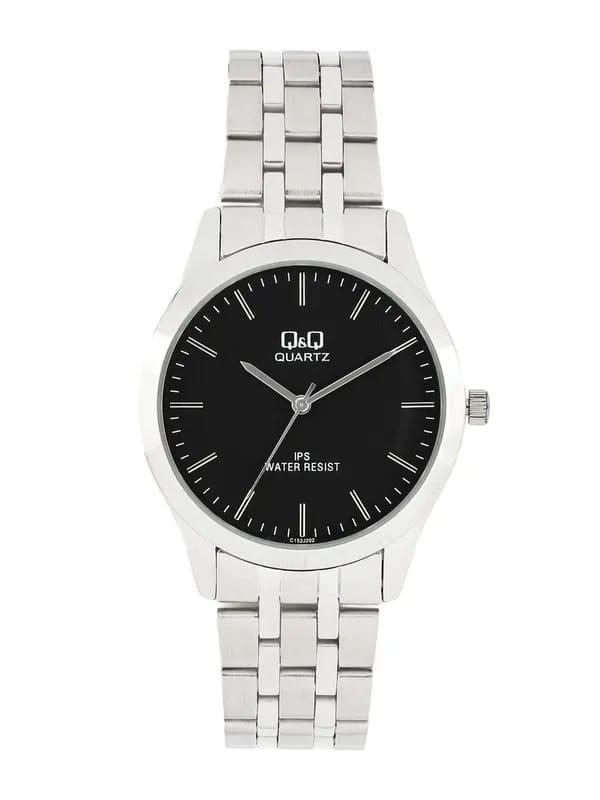 Q&Q Men Black Dial Analogue Watch C152J202Y