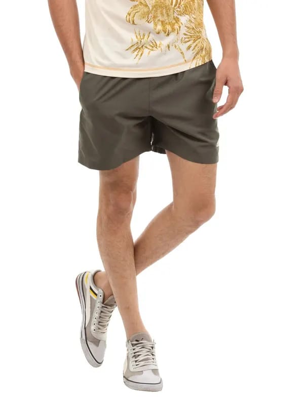 ADIDAS Men Olive Shorts