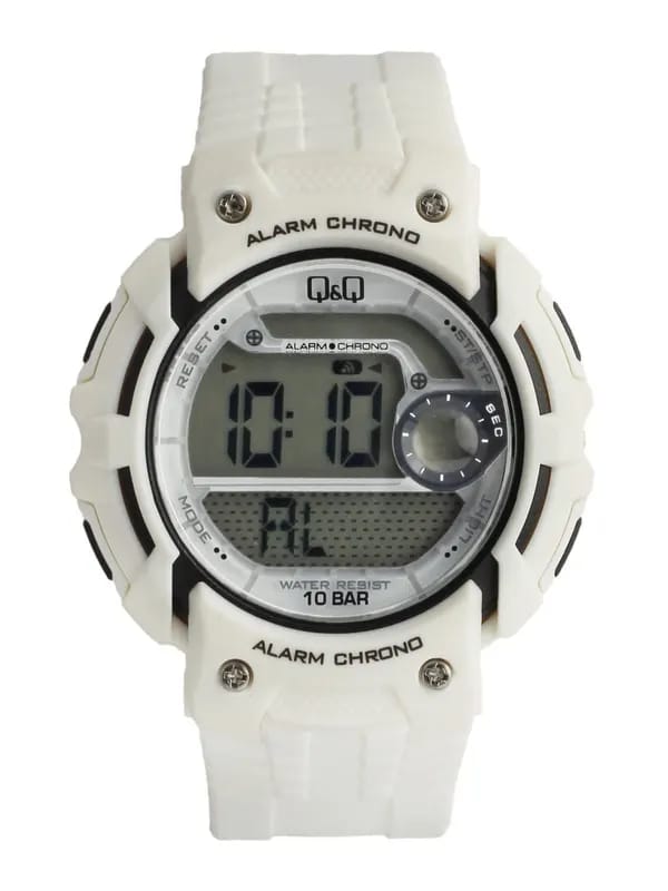 Q&Q Men White Digital Watch