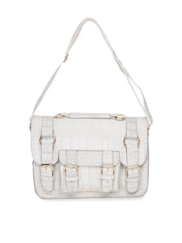 Kiara Women White Handbag