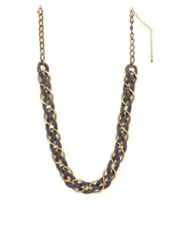 Femella Braided Grey Necklace