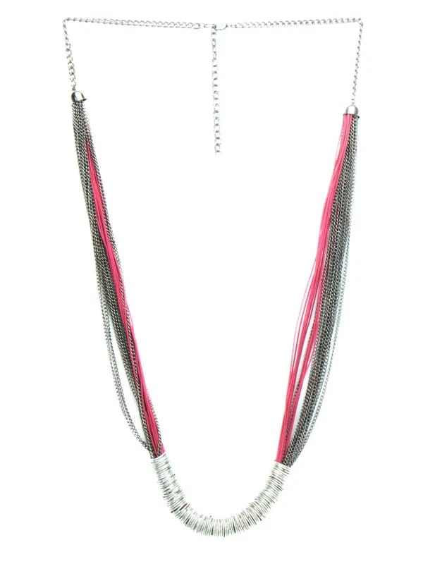 Femella Magenta & Grey Necklace