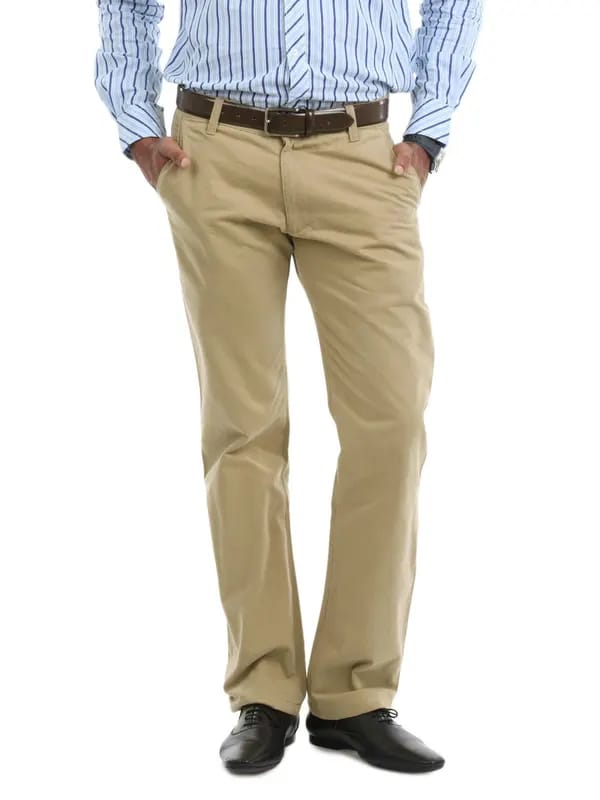 Highlander Men Khaki Chinos
