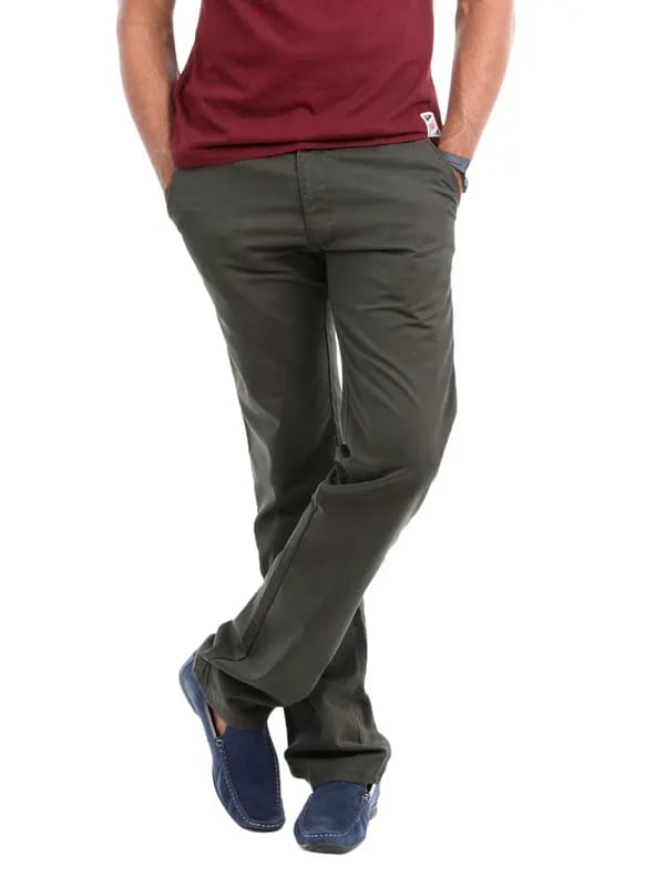 Highlander Men Charcoal Chinos