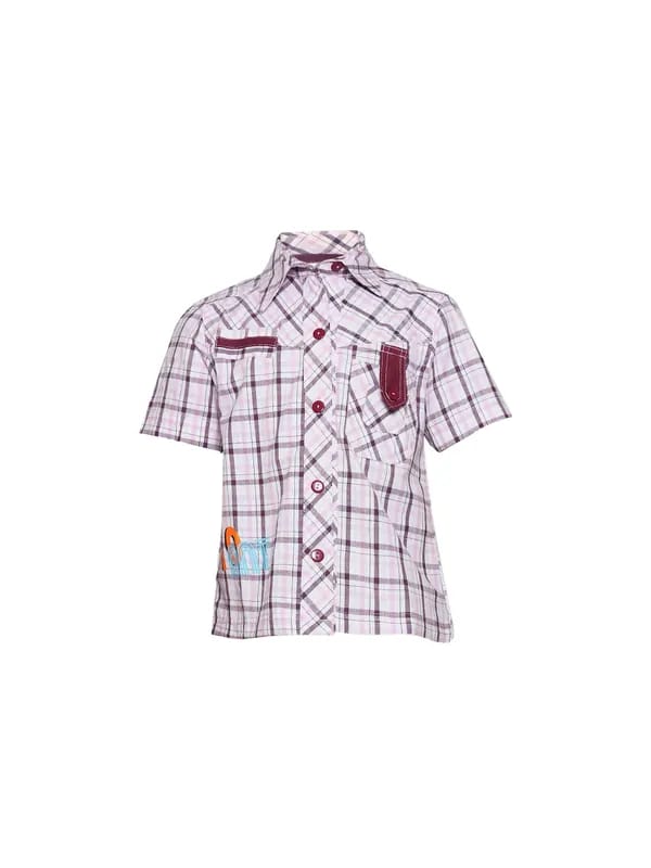 Ant Kids Boy's Pink Check Kidswear