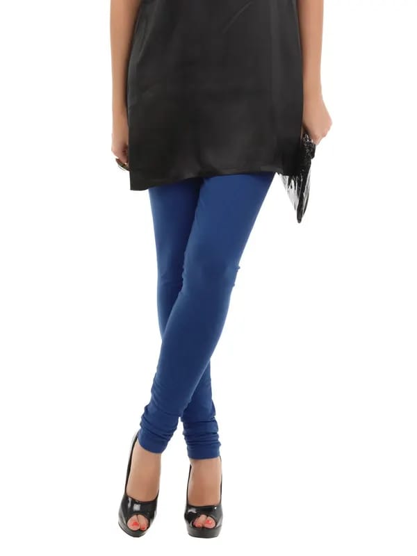 BIBA OUTLET Women Blue Premium Cotton Leggings