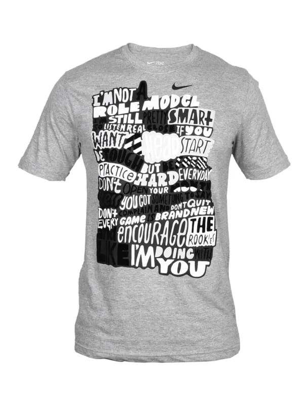 Nike Men's Encourage The Rookies Grey T-shirt