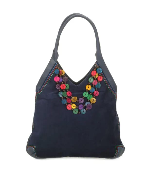 Baggit Women Navy Blue Handbag