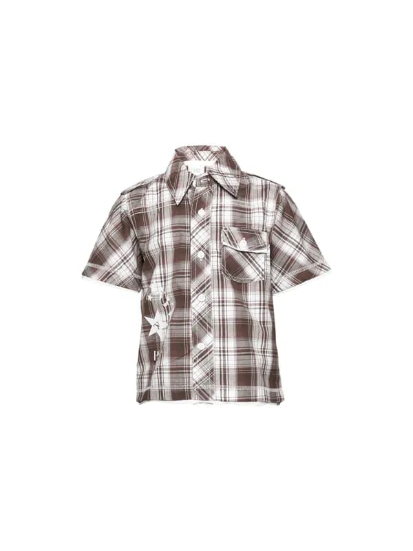 Ant Kids Boy's Anytime Check Black Shirt Kidswear