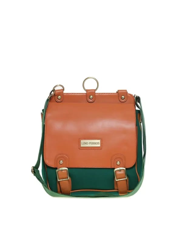 Lino Perros Women Green Sling Bag