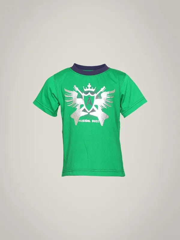 Ant Kids Boy's Musical Buzz Green T-Shirts Kidswear