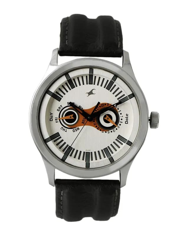Fastrack Men Silver Dial Watch