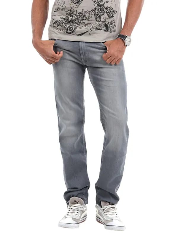 Peter England Men Grey Jeans