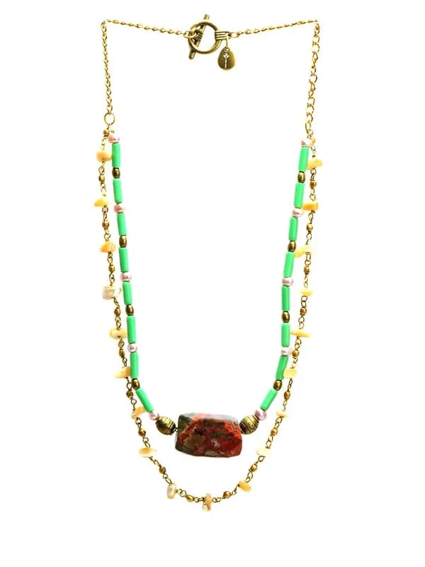 Ivory Tag Women Placid Pastel Green Necklace