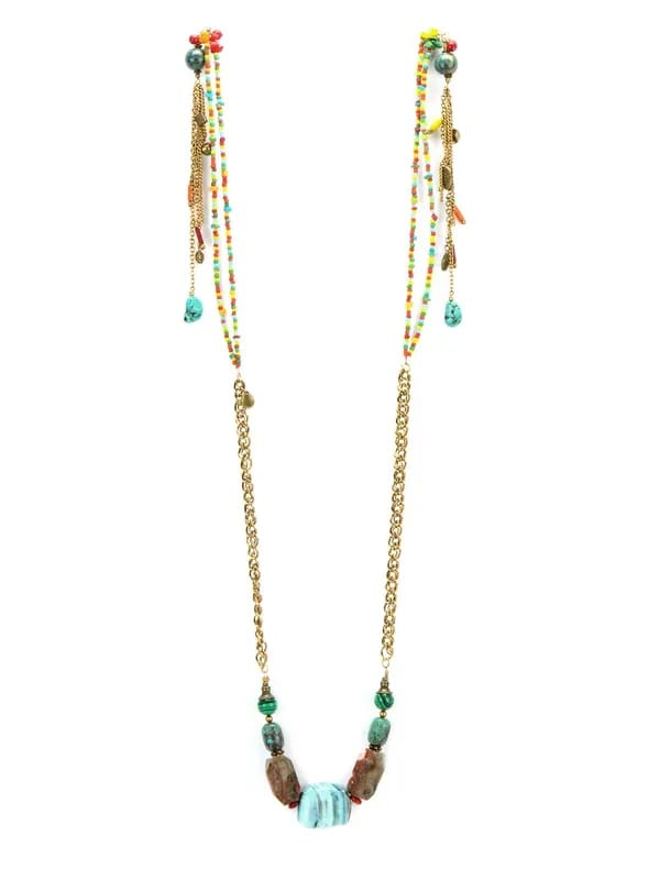 Ivory Tag Women Colour Interplay Multicolour Necklace