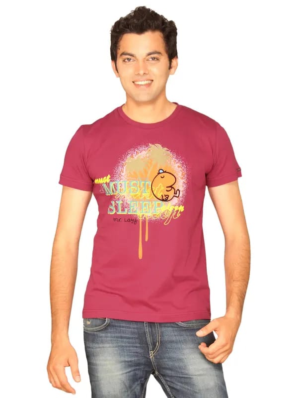 Mr.Men Men's Must Sleep Mulberry T-shirt