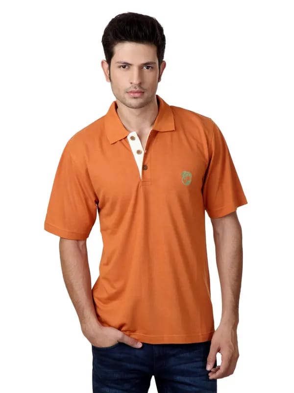 Do u speak green Men Orange T-shirt