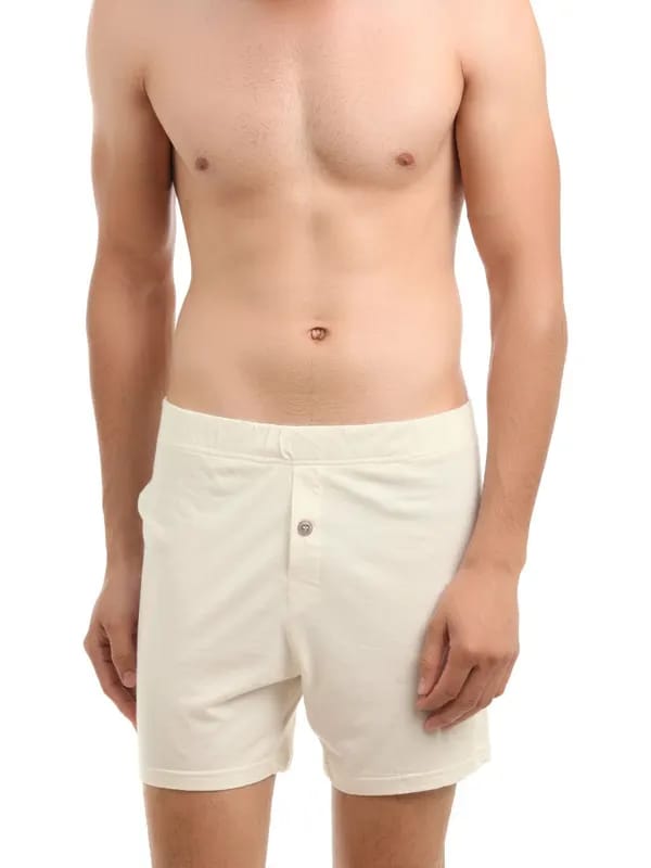 Do U Speak Green Men Cream Shorts