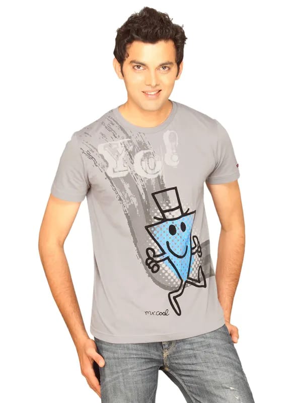 Mr.Men Men's Cool Soft Grey T-shirt