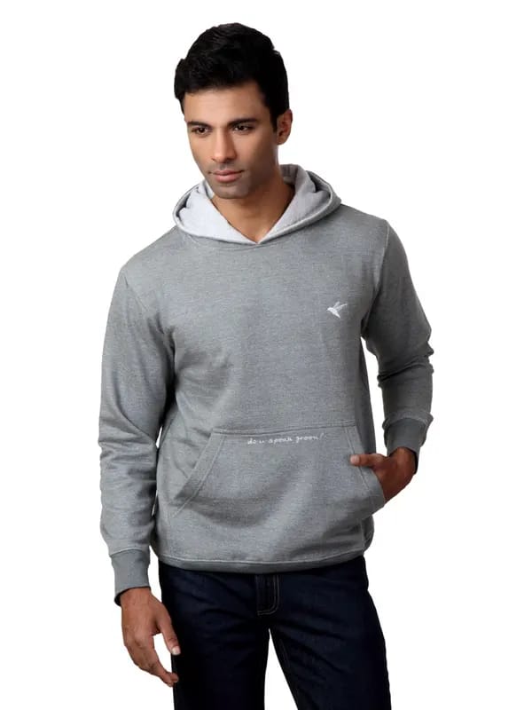 Do u speak green Men Grey Sweatshirt