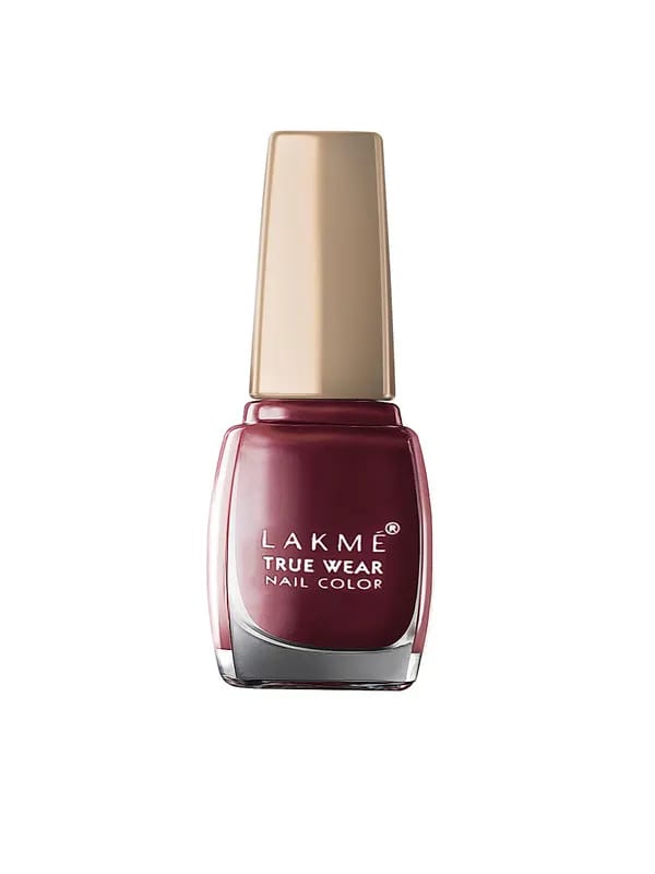 Lakme True Wear Berry Maroon Nail Polish 104