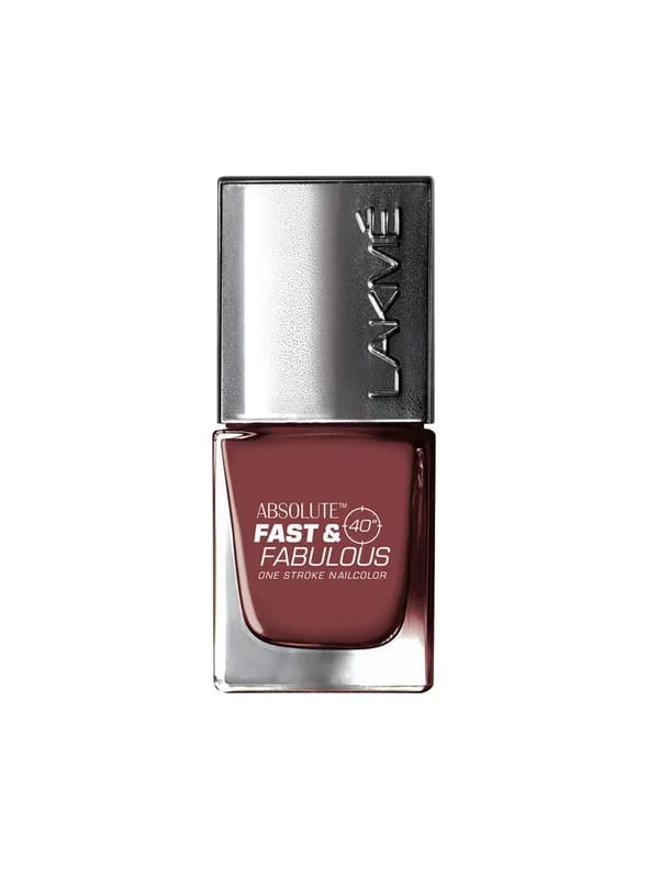 Lakme Absolute Fast & Fabulous Crimson Scream Nail Polish 27