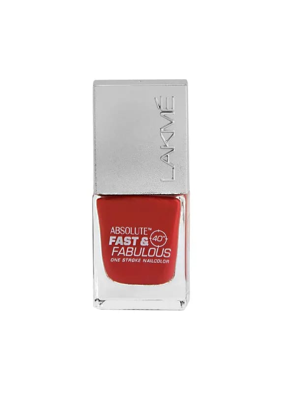 Lakme Absolute Fast & Fabulous Crimson Fire Nail Polish 24