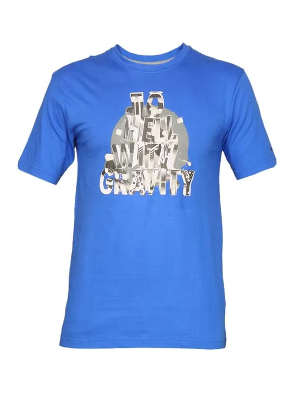 Nike Men's Casual Blue T-shirt