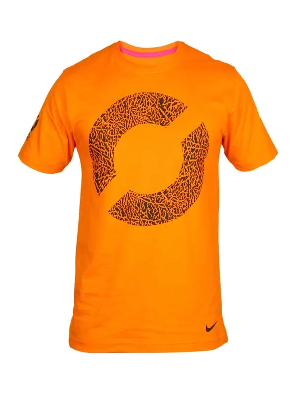 Nike Men's Football Soccer Orange T-shirt