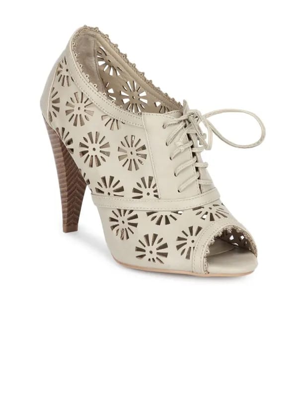 Catwalk Women Beige Peep Toes