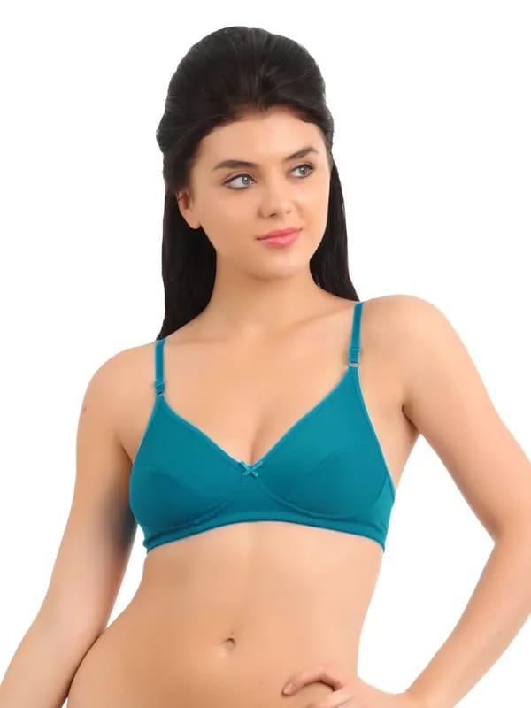 Biara Women Turquoise Blue Bra