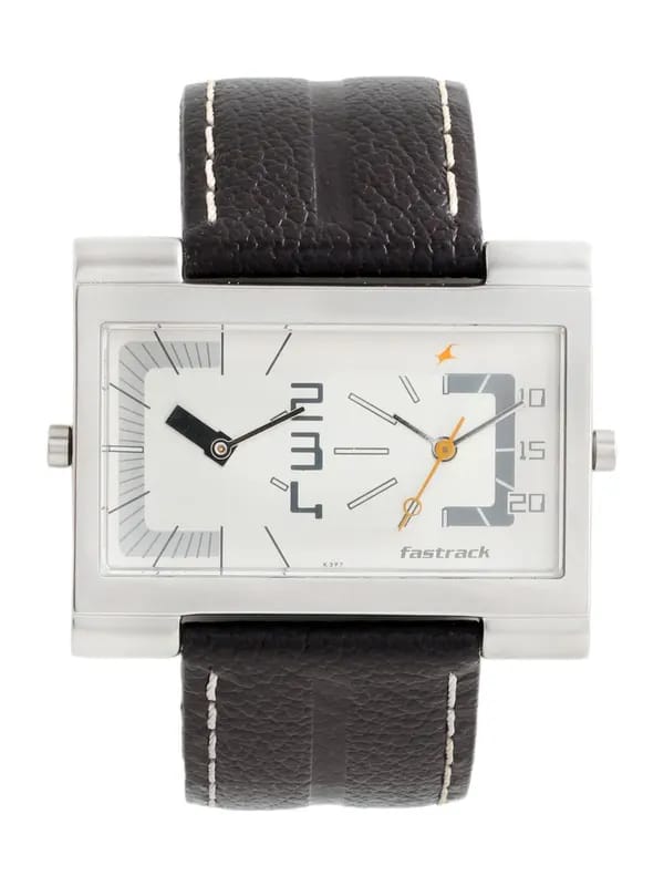 Fastrack Men Sliver Dial Watch