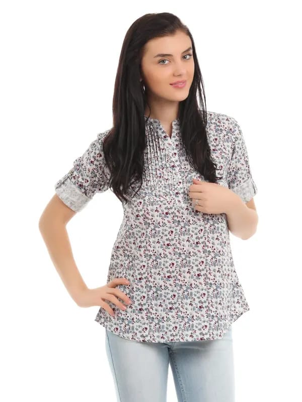 Mumbai Slang Women White Kurti