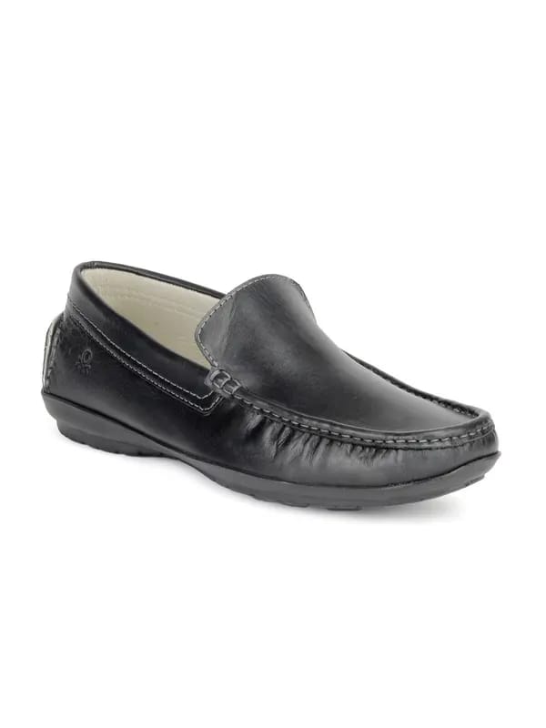United Colors of Benetton Men Black Shoes