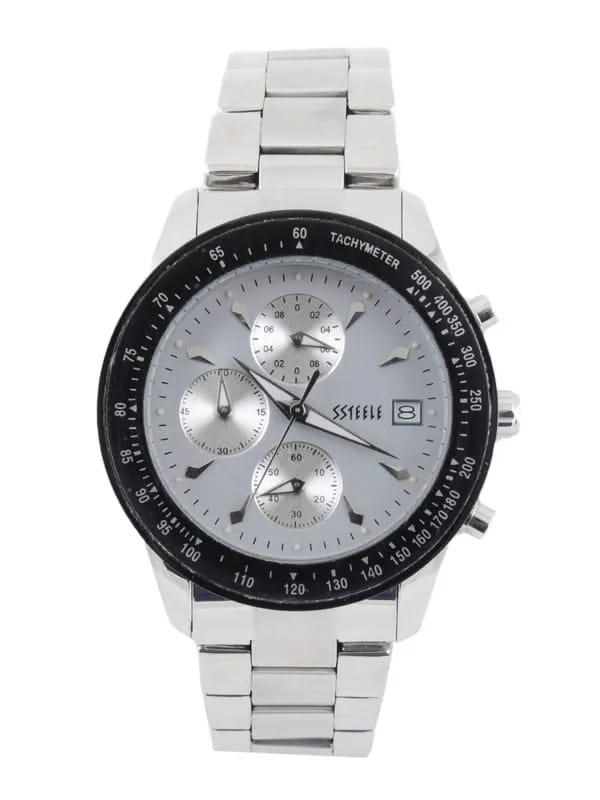 Maxima Men Silver Chronograph Watch