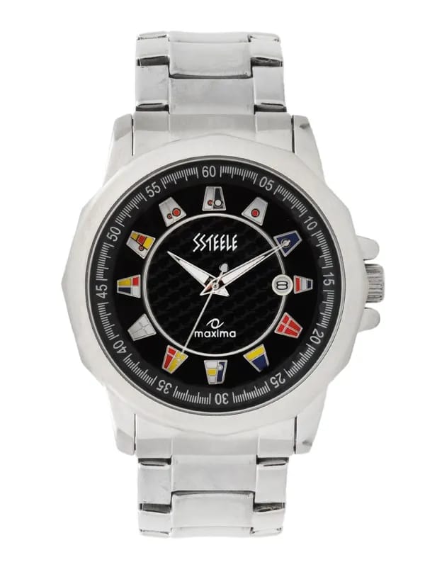 Maxima Men Black Dial Watch