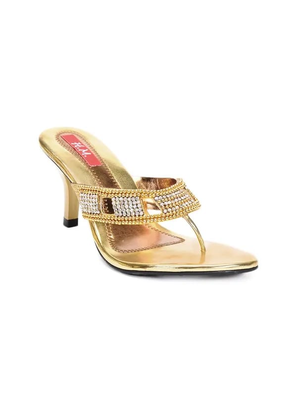 HM Women Golden Heels