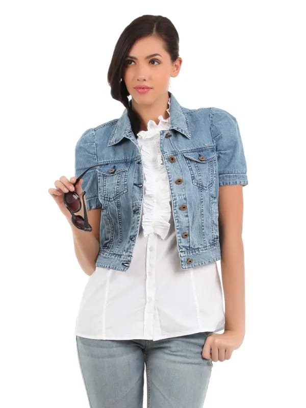 Elle Women Blue Jacket