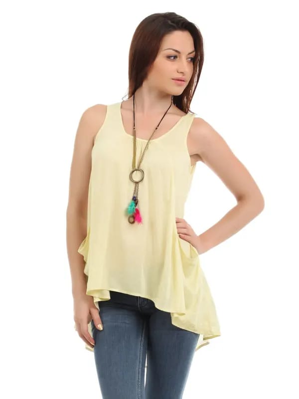 Elle Women Cream Top