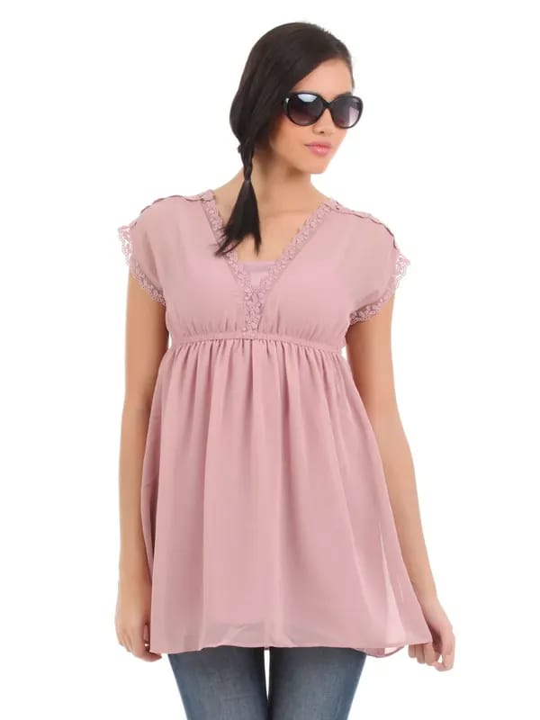 Elle Women Pink Tunic