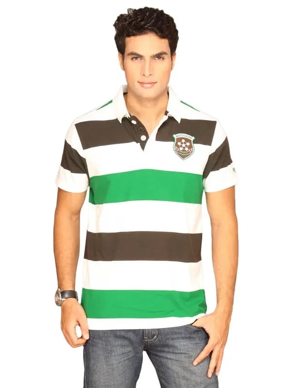 Basics Men Green Academy Football League T-shirt