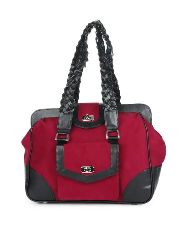 Murcia Women Red & Black Handbag