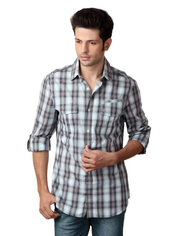 French Connection Men Grey Shirt