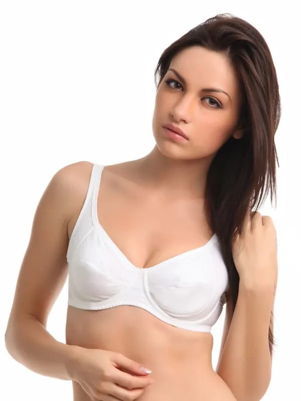 Amante White Full-Coverage Bra BCFN02
