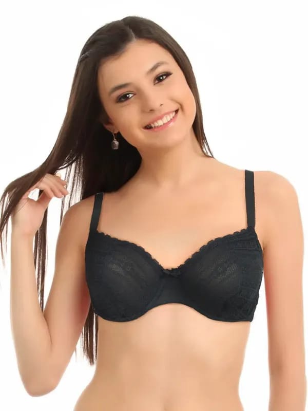 Amante Green Full-Coverage Lace Bra BGDC02
