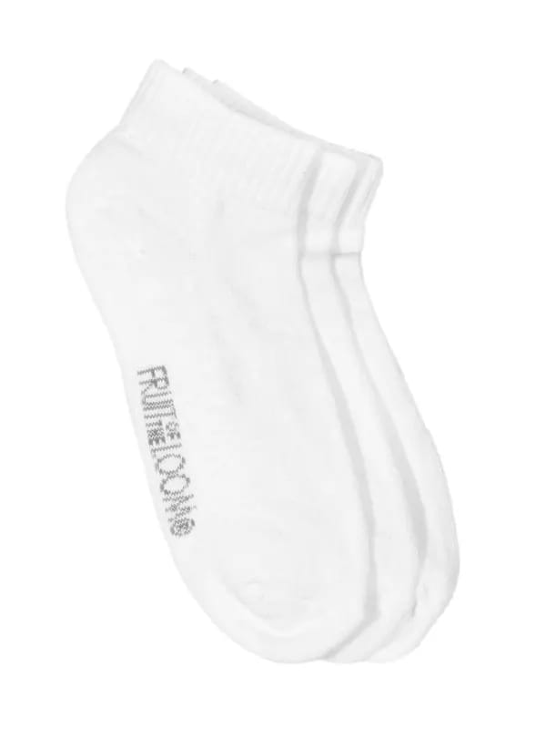 Fruit of the Loom Women White Pack of Three Socks